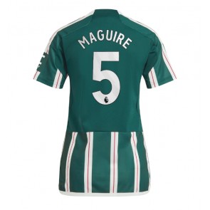 Manchester United Harry Maguire #5 Replika Udebanetrøje Dame 2023-24 Kortærmet